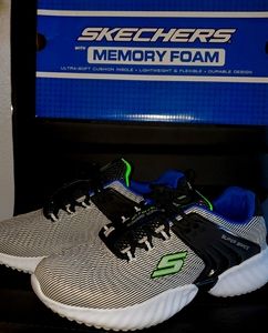 Kid's size 4 Sketchers Memory Foam Trainers